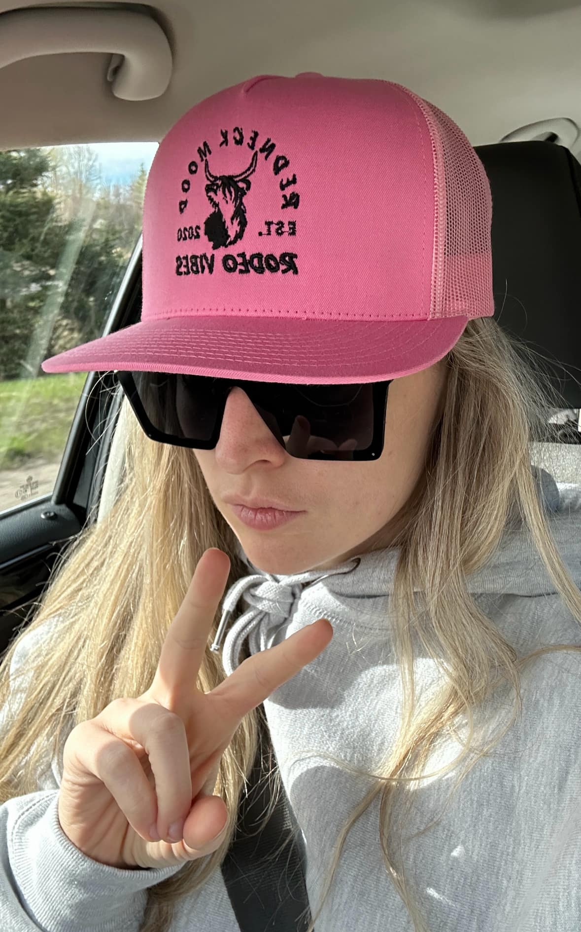 Casquette Rodéo Vibes Rose Bébé image 1